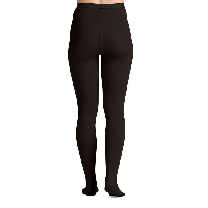 EvoNation Surgical Opaque 20-30 mmHg Pantyhose, Black, Back View