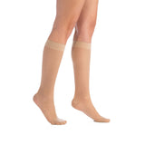EvoNation Everyday Sheer 8-15 mmHg Knee High, Nude, Side View
